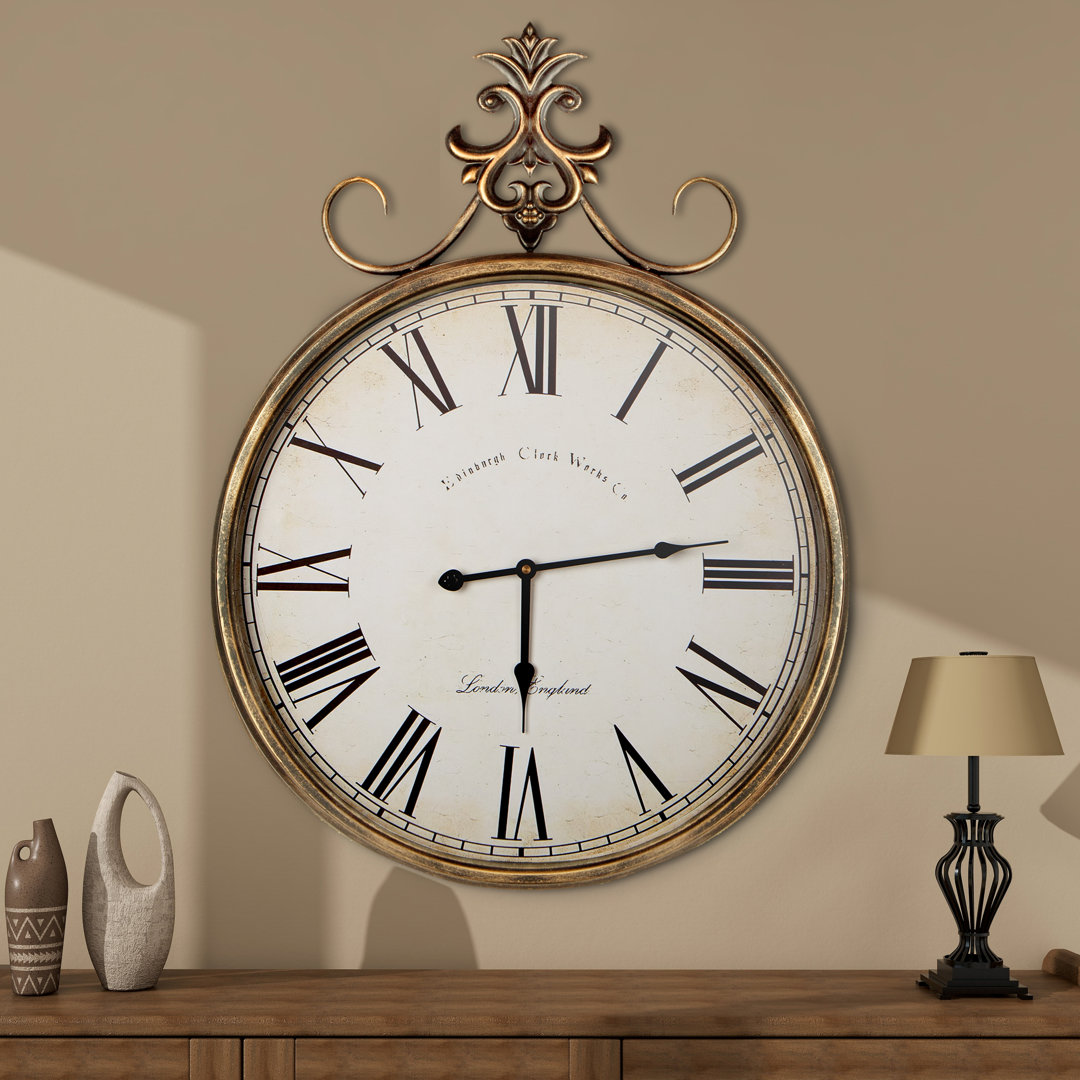 Beshore Decorative Metal Wall Clock